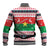 Christmas Burkina Faso Baseball Jacket Reindeer Star Design - Wonder Print Shop