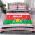 Christmas Burkina Faso Bedding Set Reindeer Star Design - Wonder Print Shop