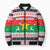 Christmas Burkina Faso Bomber Puffer Jacket Reindeer Star Design - Wonder Print Shop