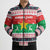 Christmas Burkina Faso Bomber Puffer Jacket Reindeer Star Design - Wonder Print Shop