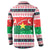 Christmas Burkina Faso Button Sweatshirt Reindeer Star Design - Wonder Print Shop