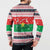 Christmas Burkina Faso Button Sweatshirt Reindeer Star Design - Wonder Print Shop