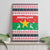Christmas Burkina Faso Canvas Wall Art Reindeer Star Design - Wonder Print Shop