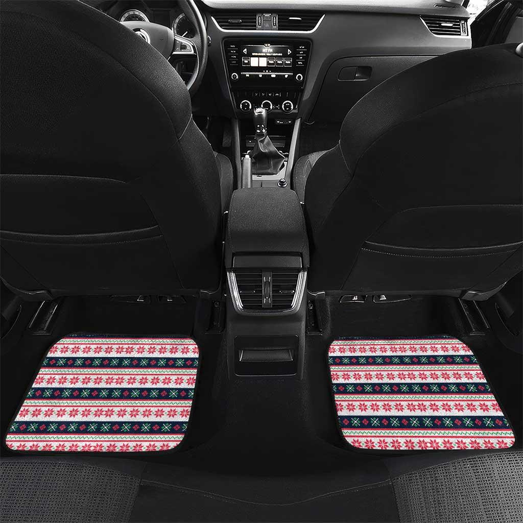 Christmas Burkina Faso Car Mats Reindeer Star Design - Wonder Print Shop