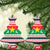 Christmas Burkina Faso Ceramic Ornament Reindeer Star Design - Wonder Print Shop