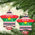 Christmas Burkina Faso Ceramic Ornament Reindeer Star Design - Wonder Print Shop