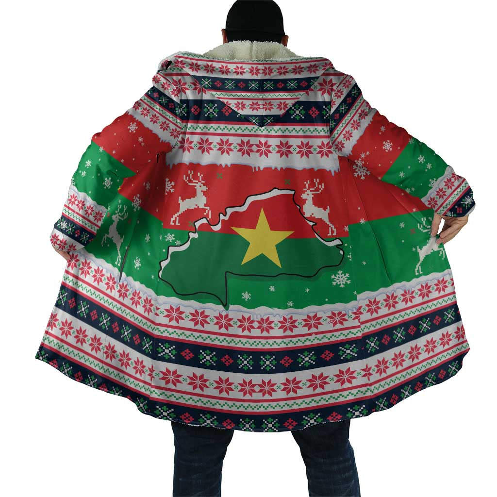 Christmas Burkina Faso Cloak Reindeer Star Design - Wonder Print Shop