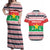 Christmas Burkina Faso Couples Matching Off Shoulder Maxi Dress and Hawaiian Shirt Reindeer Star Design - Wonder Print Shop