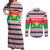Christmas Burkina Faso Couples Matching Off Shoulder Maxi Dress and Long Sleeve Button Shirt Reindeer Star Design - Wonder Print Shop