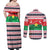 Christmas Burkina Faso Couples Matching Off Shoulder Maxi Dress and Long Sleeve Button Shirt Reindeer Star Design - Wonder Print Shop