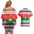 Christmas Burkina Faso Couples Matching Off Shoulder Short Dress and Hawaiian Shirt Reindeer Star Design - Wonder Print Shop