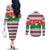 Christmas Burkina Faso Couples Matching Off The Shoulder Long Sleeve Dress and Long Sleeve Button Shirt Reindeer Star Design - Wonder Print Shop