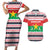Christmas Burkina Faso Couples Matching Short Sleeve Bodycon Dress and Hawaiian Shirt Reindeer Star Design - Wonder Print Shop