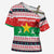 Christmas Burkina Faso Cross Shoulder Shirt Reindeer Star Design - Wonder Print Shop