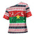 Christmas Burkina Faso Cross Shoulder Shirt Reindeer Star Design - Wonder Print Shop
