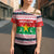 Christmas Burkina Faso Cross Shoulder Shirt Reindeer Star Design - Wonder Print Shop