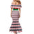 Christmas Burkina Faso Family Matching Mermaid Dress and Hawaiian Shirt Reindeer Star Design - Wonder Print Shop