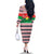 Christmas Burkina Faso Family Matching Off The Shoulder Long Sleeve Dress and Hawaiian Shirt Reindeer Star Design - Wonder Print Shop