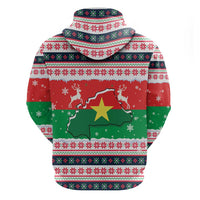 Christmas Burkina Faso Hoodie Reindeer Star Design - Wonder Print Shop