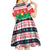 Christmas Burkina Faso Kid Short Sleeve Dress Reindeer Star Design - Wonder Print Shop