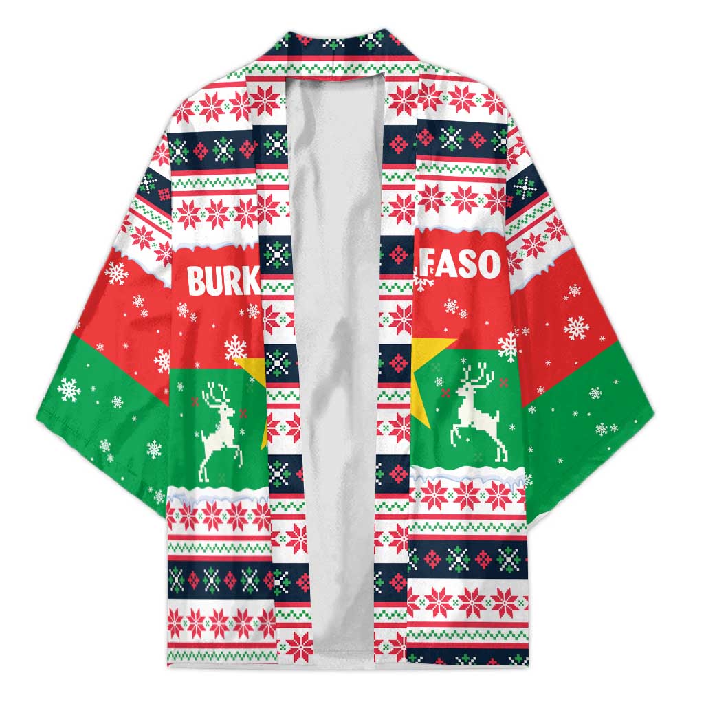 Christmas Burkina Faso Kimono Reindeer Star Design - Wonder Print Shop