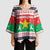 Christmas Burkina Faso Kimono Sleeve Blouse Reindeer Star Design - Wonder Print Shop