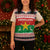 Christmas Burkina Faso Christmas Knitted V-Neck Vest Reindeer Star Design - Wonder Print Shop