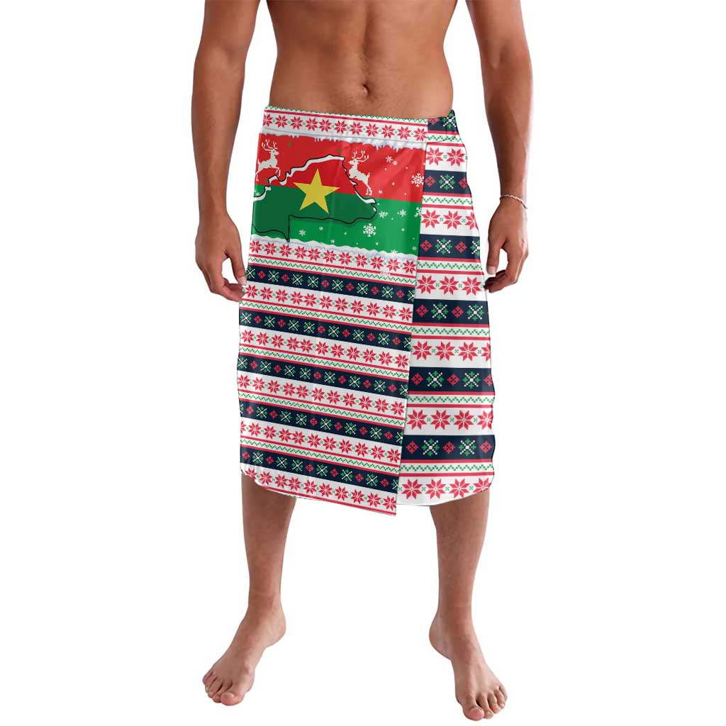 Christmas Burkina Faso Lavalava Reindeer Star Design - Wonder Print Shop