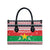 Christmas Burkina Faso Leather Bag Reindeer Star Design - Wonder Print Shop