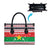 Christmas Burkina Faso Leather Bag Reindeer Star Design - Wonder Print Shop