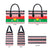 Christmas Burkina Faso Leather Bag Reindeer Star Design - Wonder Print Shop