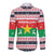 Christmas Burkina Faso Long Sleeve Button Shirt Reindeer Star Design - Wonder Print Shop