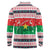 Christmas Burkina Faso Long Sleeve Polo Shirt Reindeer Star Design - Wonder Print Shop