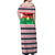 Christmas Burkina Faso Off Shoulder Maxi Dress Reindeer Star Design - Wonder Print Shop
