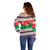 Christmas Burkina Faso Off Shoulder Sweater Reindeer Star Design - Wonder Print Shop