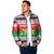 Christmas Burkina Faso Padded Jacket Reindeer Star Design - Wonder Print Shop