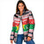 Christmas Burkina Faso Padded Jacket Reindeer Star Design - Wonder Print Shop