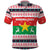 Christmas Burkina Faso Polo Shirt Reindeer Star Design - Wonder Print Shop