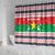 Christmas Burkina Faso Shower Curtain Reindeer Star Design - Wonder Print Shop