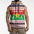 Christmas Burkina Faso Sleeveless Hoodie Reindeer Star Design - Wonder Print Shop