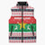 Christmas Burkina Faso Sleeveless Puffer Jacket Reindeer Star Design - Wonder Print Shop