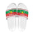 Christmas Burkina Faso Slide Sandals Reindeer Star Design - Wonder Print Shop