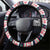 Christmas Burkina Faso Steering Wheel Cover Reindeer Star Design - Wonder Print Shop