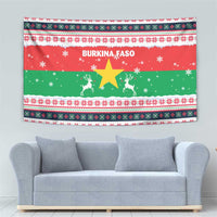 Christmas Burkina Faso Tapestry Reindeer Star Design - Wonder Print Shop
