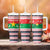 Christmas Burkina Faso Tumbler With Handle Reindeer Star Design - Wonder Print Shop