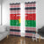 Christmas Burkina Faso Window Curtain Reindeer Star Design - Wonder Print Shop