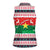 Christmas Burkina Faso Women Sleeveless Polo Shirt Reindeer Star Design - Wonder Print Shop