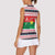 Christmas Burkina Faso Women Sleeveless Polo Shirt Reindeer Star Design - Wonder Print Shop