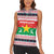 Christmas Burkina Faso Women Sleeveless Polo Shirt Reindeer Star Design - Wonder Print Shop