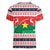 Christmas Burkina Faso Women V-Neck T-Shirt Reindeer Star Design - Wonder Print Shop